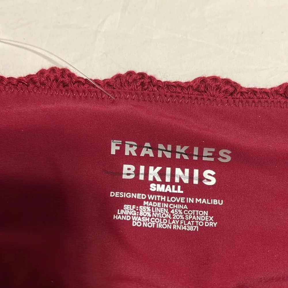 NWOT Frankie’s bikini swim crochet bottom only size S,M